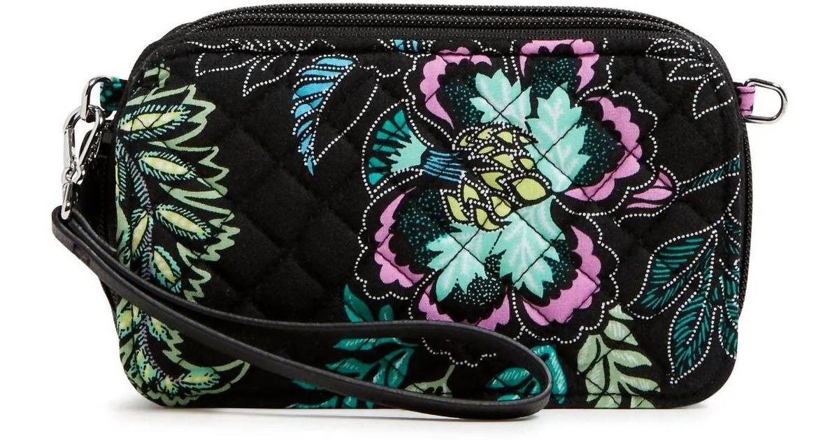 Vera Bradley Rfid All In One Crossbody Bag In Island Garden in Black Lyst