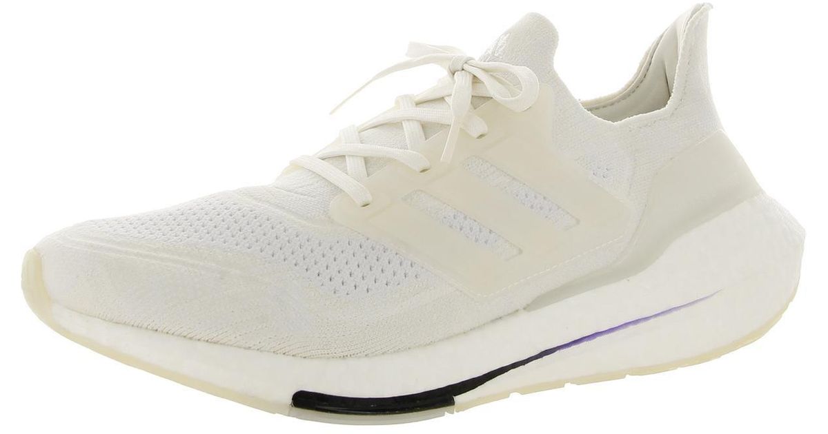 adidas Ultraboost 21 Primeblue Fitness Workout Running Shoes in White