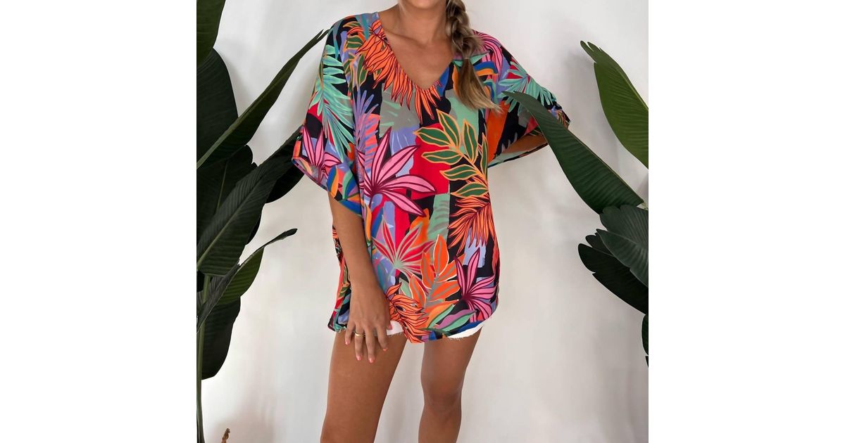 Show Me Your Mumu Peta Tunic Tropical Paradise in Red | Lyst