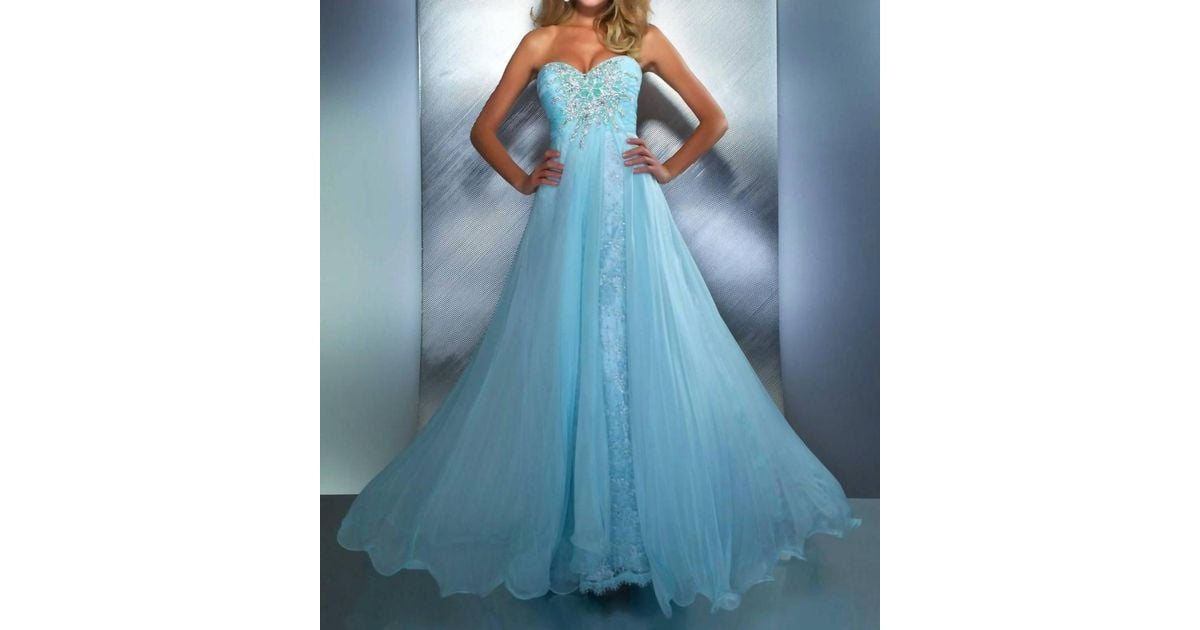strapless open back dress Long Formal Dress 93959 by Mac Duggal main image 0
