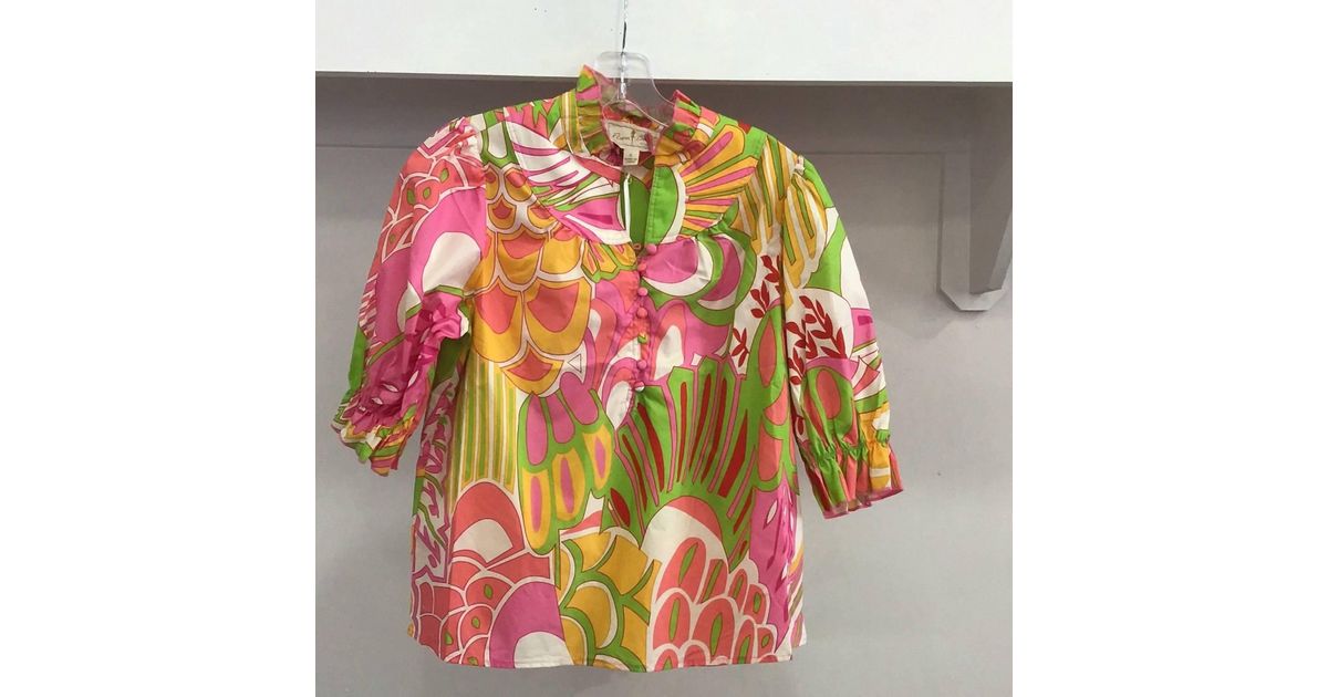 Flora Bea Edith Top in Pink | Lyst