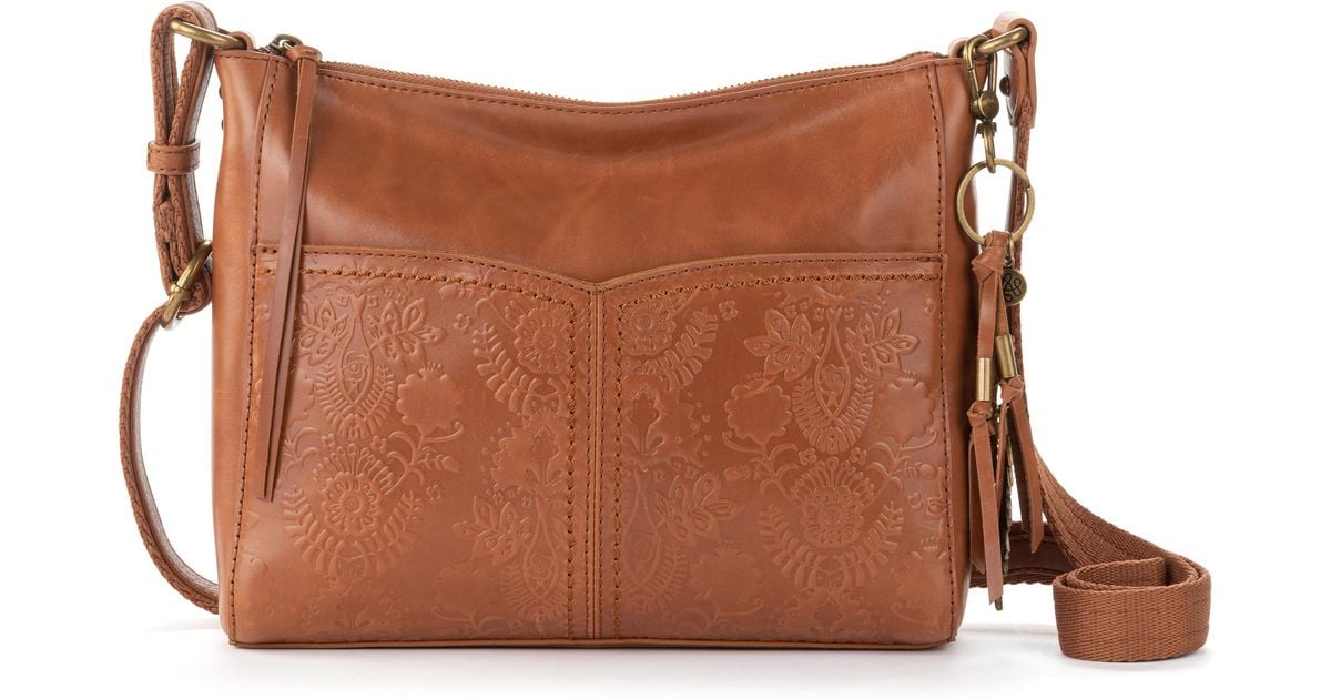 The Sak Melrose Crossbody Purse - Premium Leather Women's Bag For Everyday & Travel, Mahogany Suede Medium - View #6