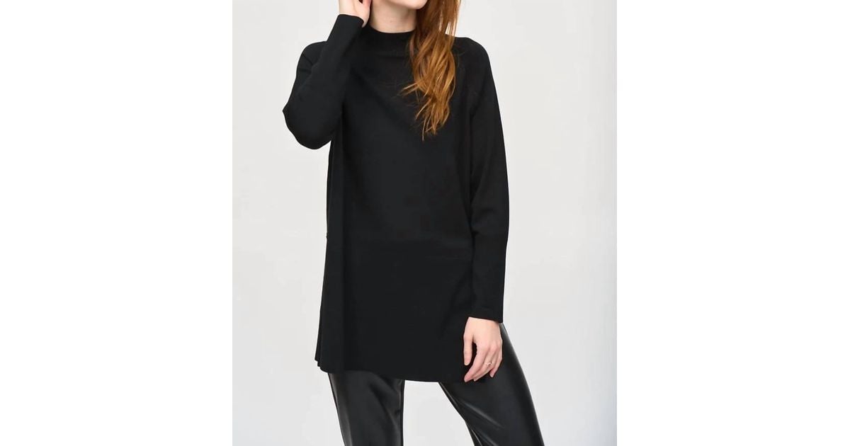 Joseph Ribkoff Tunika 244178 - Schwarz, Lässiger Stehkragen, Eleganter Casual Look