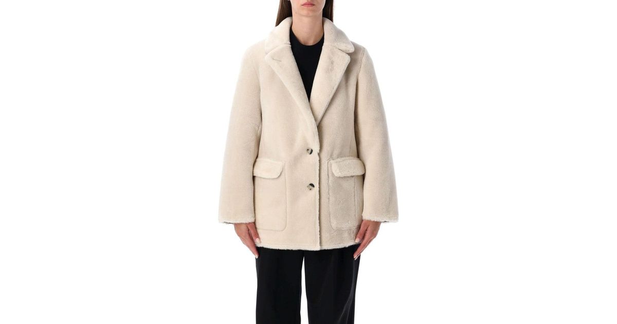 Urbancode Reversible Jacket With Plush Texture in Natural | Lyst