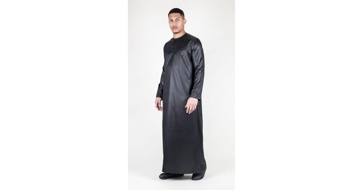 Thope Robe Arabic Thobes Thobe Robe Satin Emirati Islamic Jubba Eid Regular Fit in ...