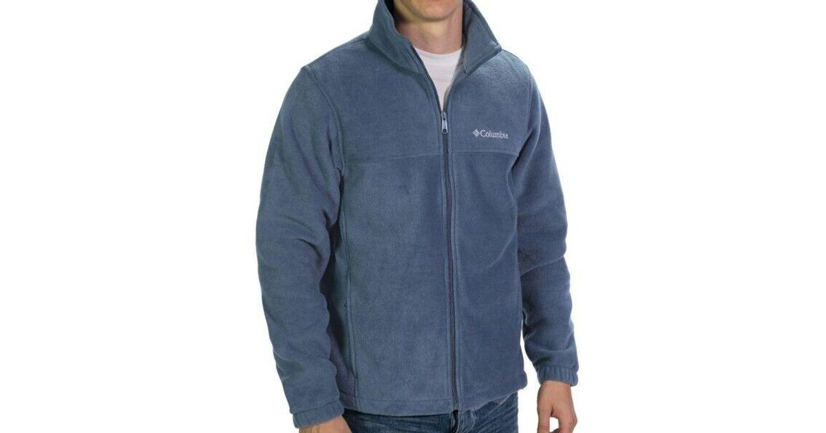 Columbia Full Zip Fleece Jacket in Blue for Men Lyst