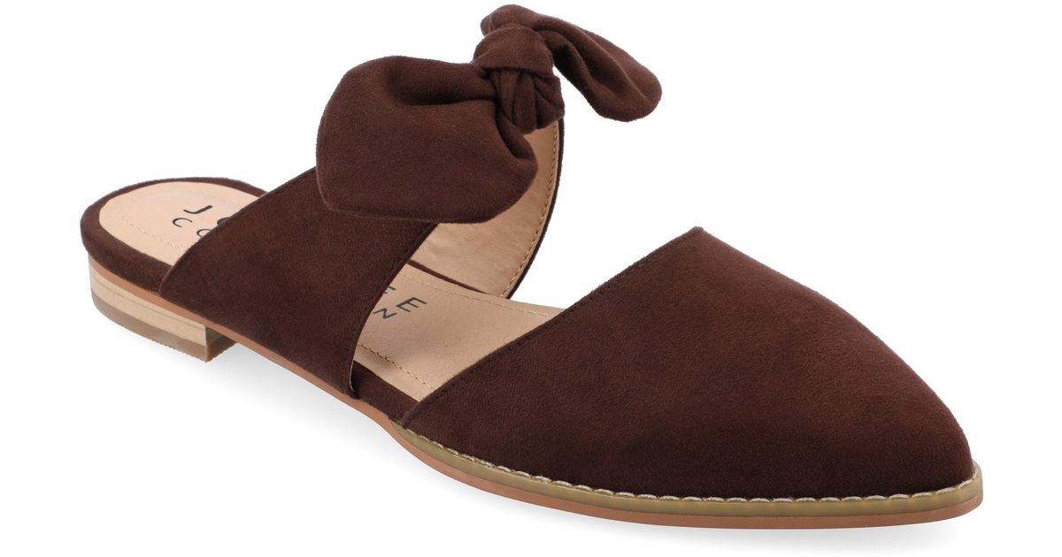 Journee Collection Telulah Narrow Width Mules in Brown Lyst