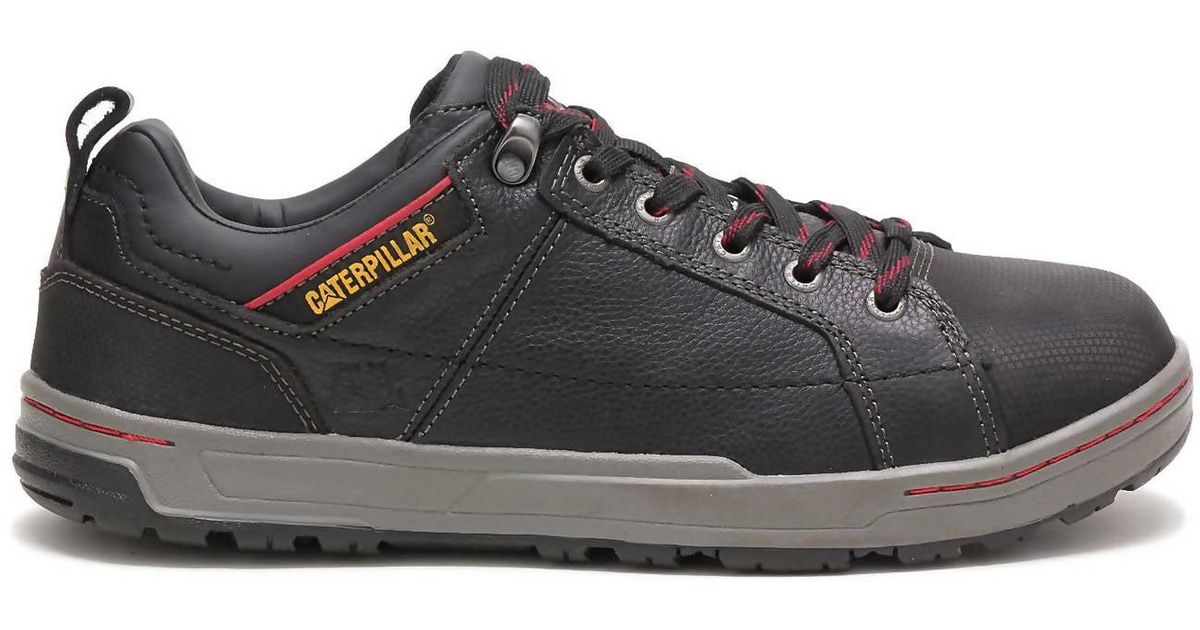 Caterpillar Brode Steel Toe Work Shoe Medium Width In Black for Men Lyst