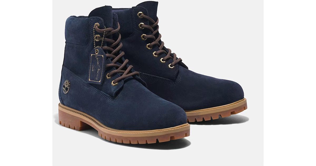 Timberland C. F. Stead Suede Heritage 6 Boots Tb0A6821Ep3 Tf244 in Blue for Men Lyst