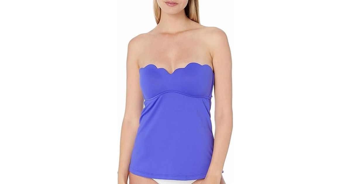 Haut De Bikini Banana Republic – Bandeau Bord Dentelé, Couleur Lavande – Taille L, Neuf Sans étiquettes – Pour Femme
