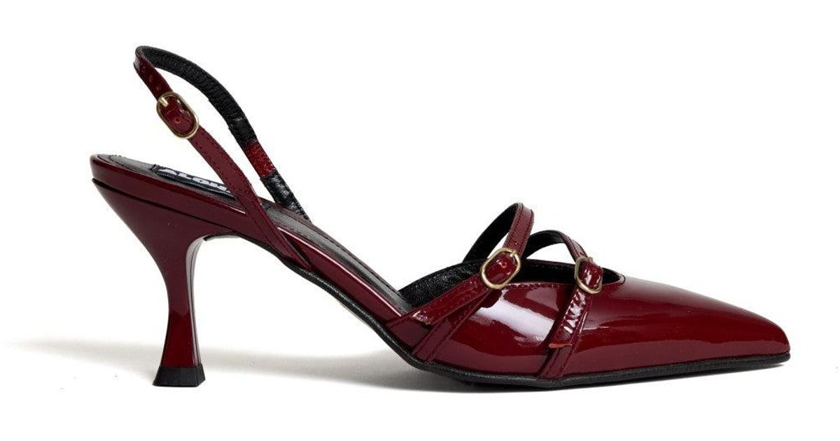 Alohas Joelle Onix Leather Pumps in Red | Lyst