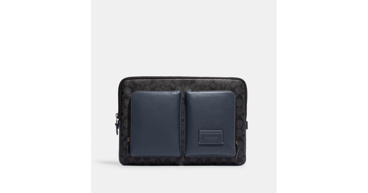 Coach outlet 2025 laptop case