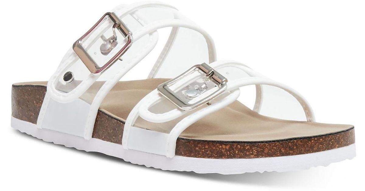 Madden Girl Brando Slide Sandals in White Lyst