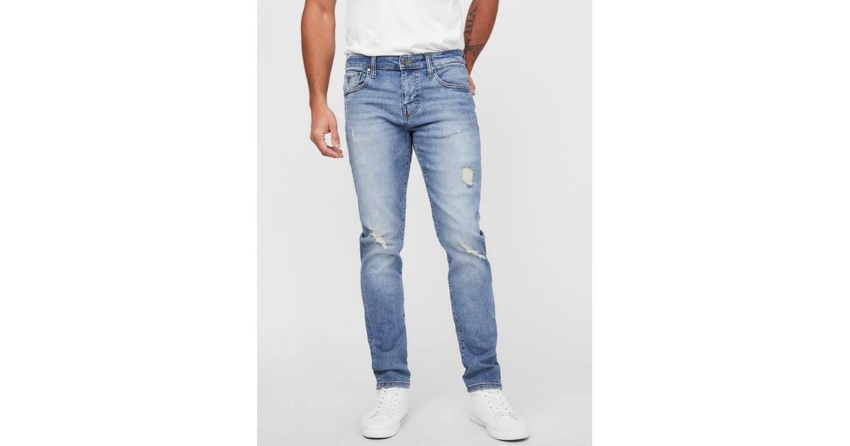 Guess Factory Halsted Tapered Jeans in Blue for Men Lyst