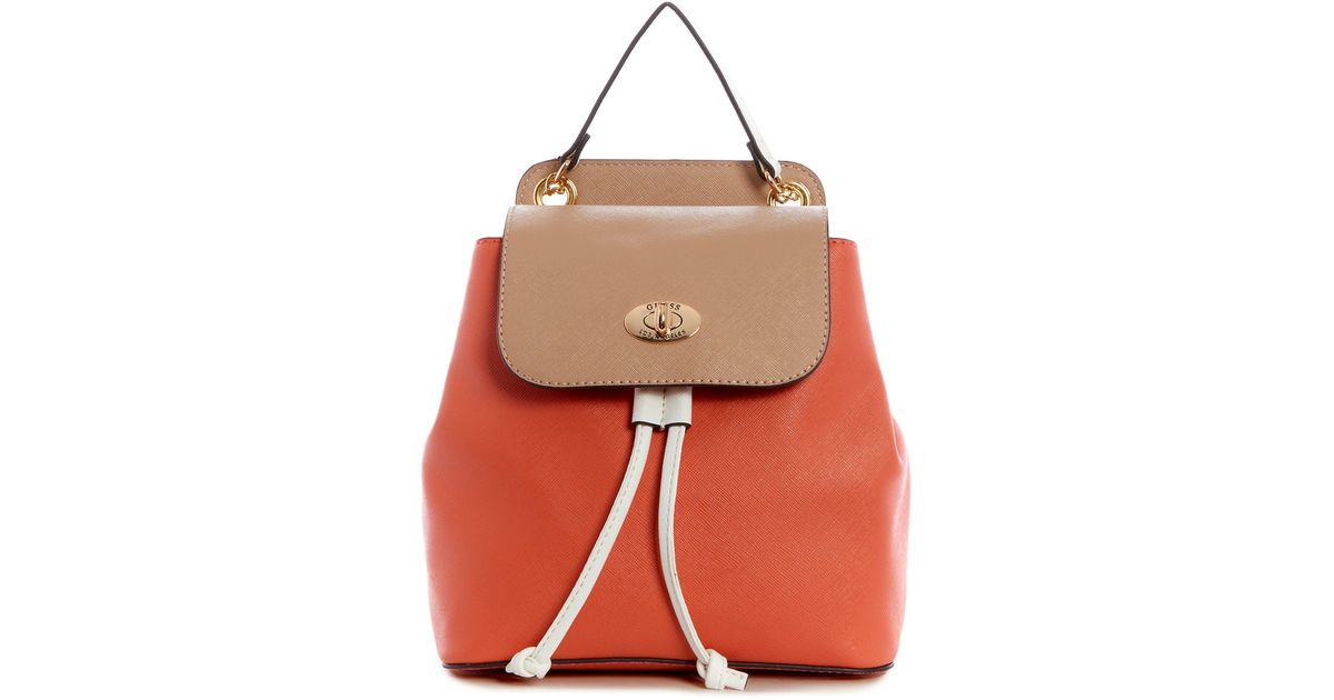 Guess Factory Savannah Backpack in Orange | Lyst