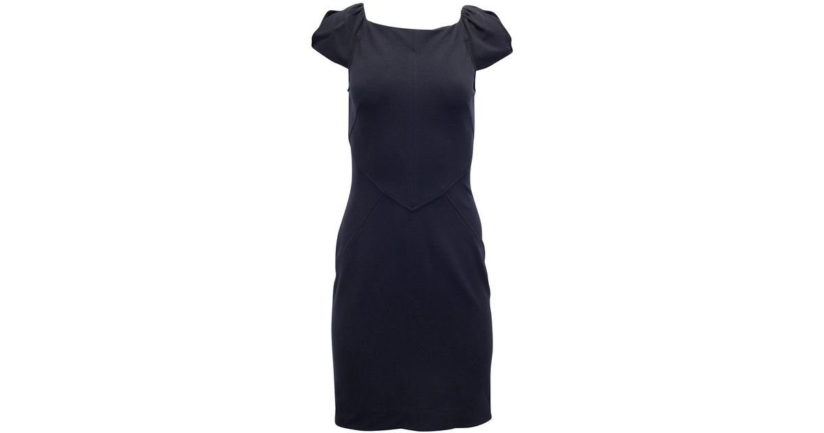 Haut Diane Von Furstenberg – Modèle Betty – Bleu Topaze Avec Broderies Noires – Taille 10 – Neuf Avec étiquette