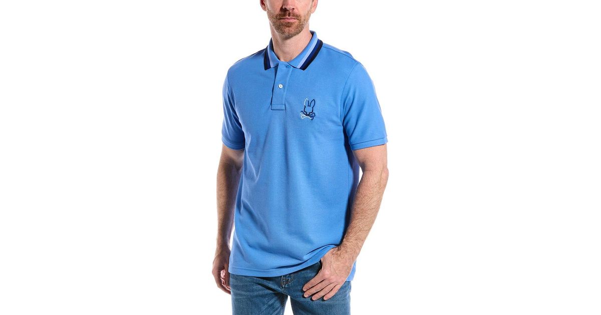 Psycho Bunny Calle Fashion Polo Shirt in Blue for Men | Lyst Psycho Bunny Calle Fashion Polo Shirt in Blue for Men | Lyst