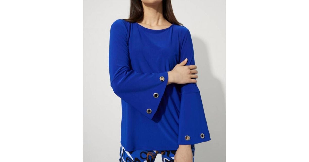 Joseph Ribkoff Royal Sapphire Ruffle Sleeve Sheath Dress 233771 Col 2922