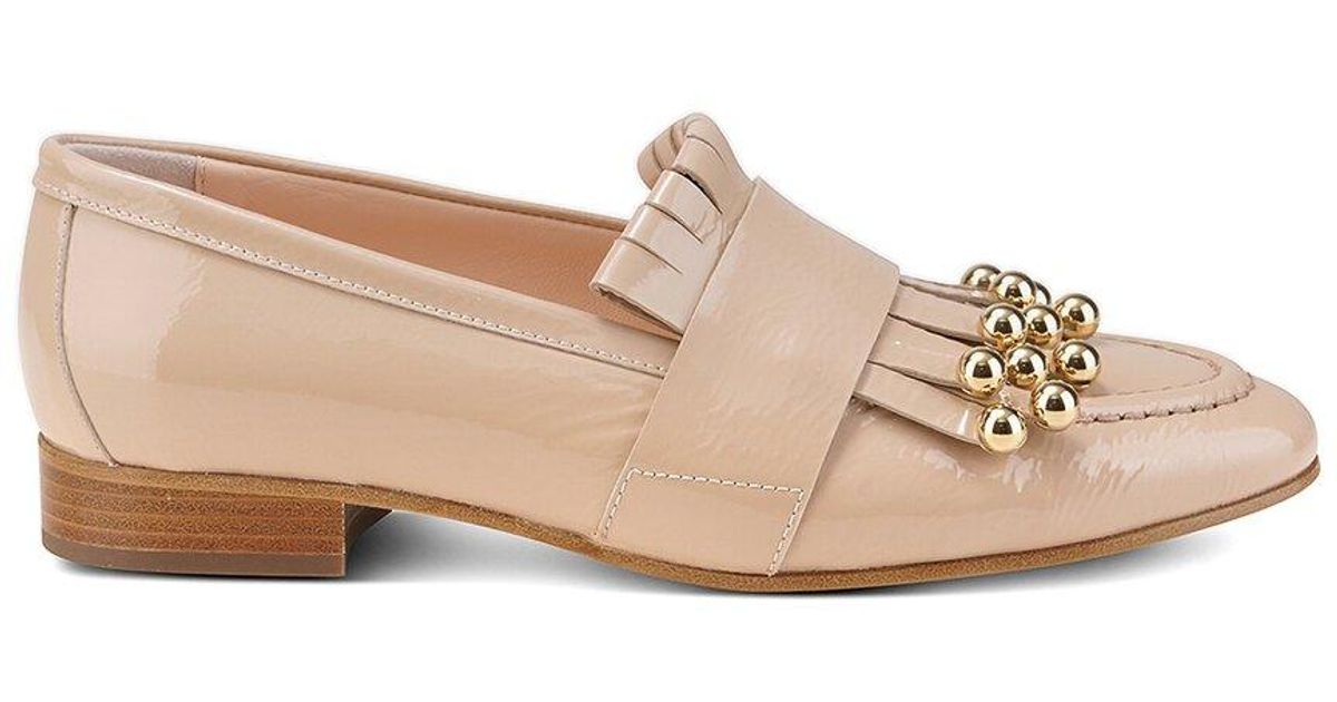 Agl Attilio Giusti Leombruni Costanza Studs Patent Loafer in 