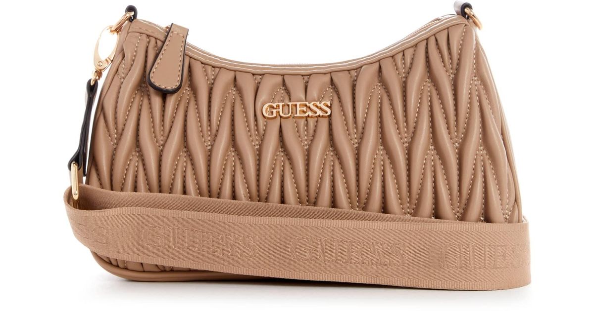 Guess Factory Alora Crossbody in Brown Lyst