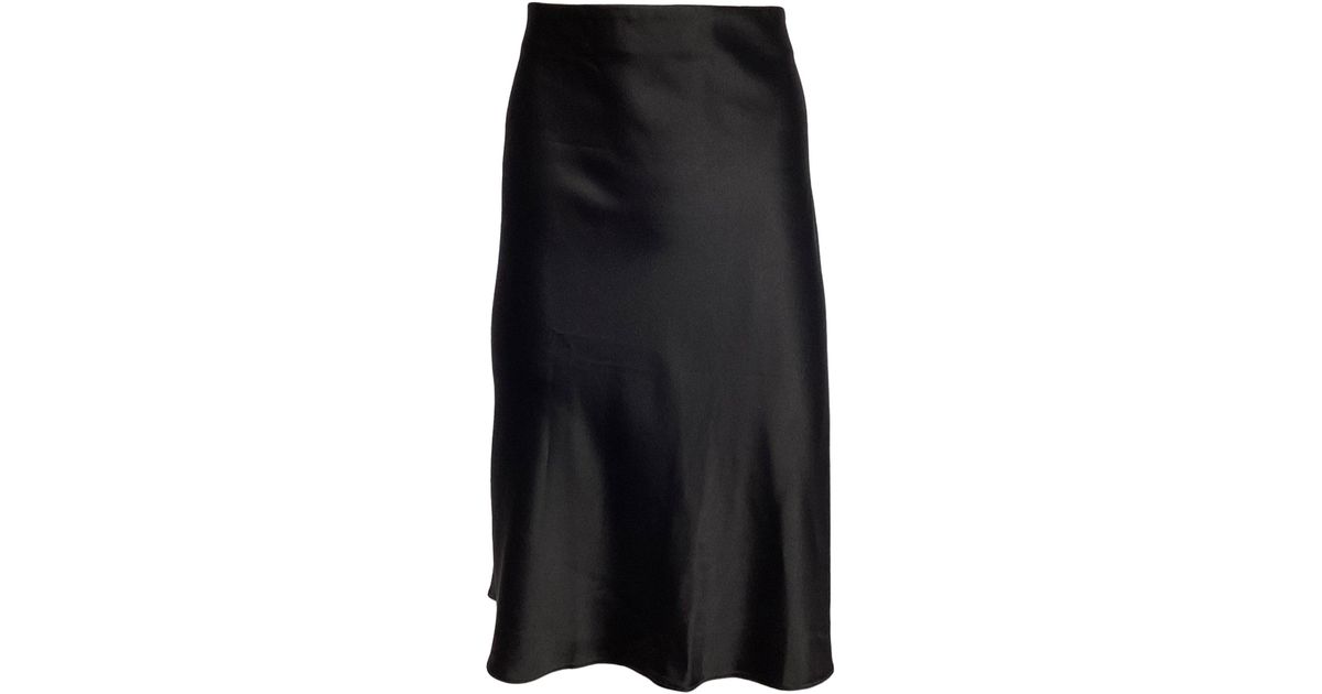 Aphria Crochet Knit Midi Flared Skirt Black