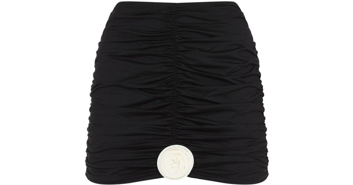 ミニスカート LA REVECHE Women Mini Skirts LILLIBET SKIRT BLACK IVORY Blac Lillibet Skirt Black Ivory | La Revêche
