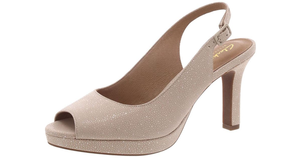 Clarks Women's Mayra Ellie Pumps - Classic High Heel Dress Shoes With Ankle Strap