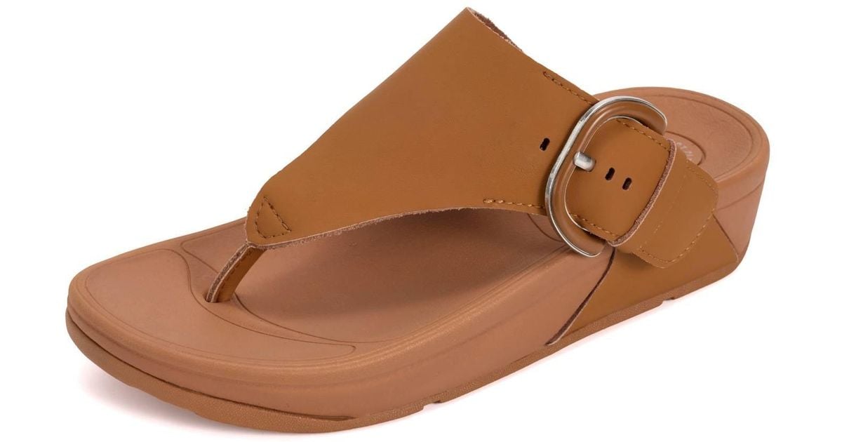 Project Cloud Arlee Buckle Sandal in Brown | Lyst