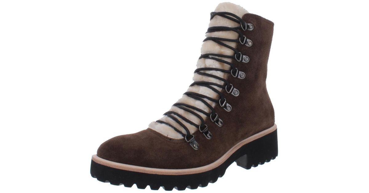 suede lace up combat boots