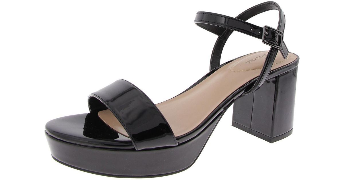 Pennie Eleve Noir Black Elevated Leather Sandals main image 0