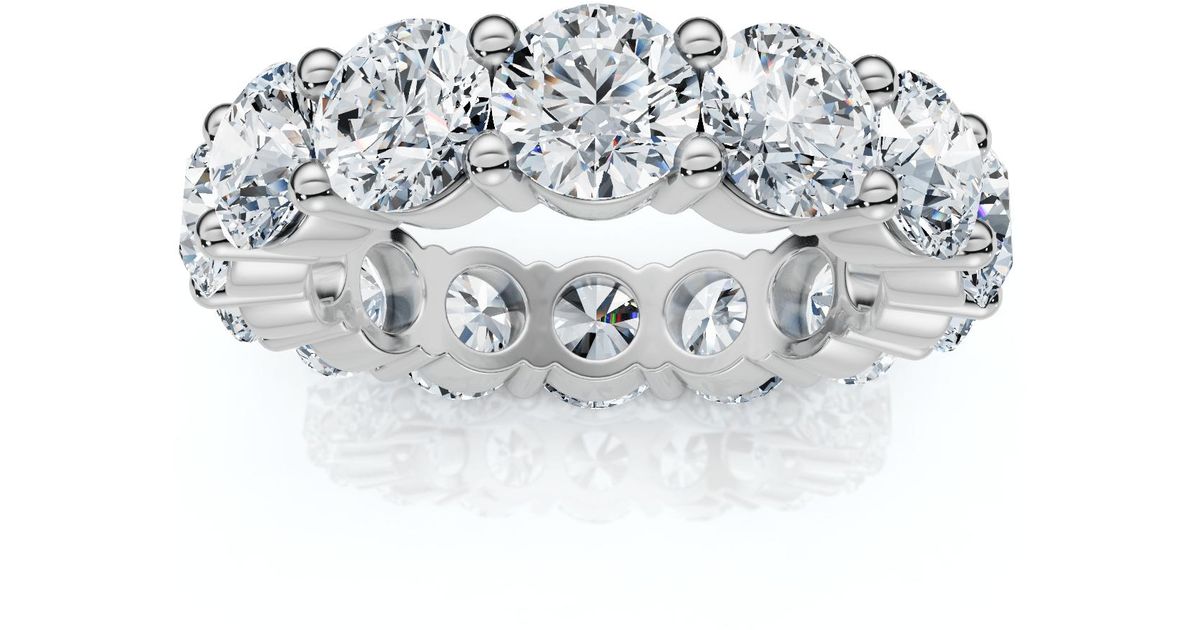 Pompeii3 6 Ct Ex3 Lab Grown Diamond Eternity Wedding Ring 14K in ...