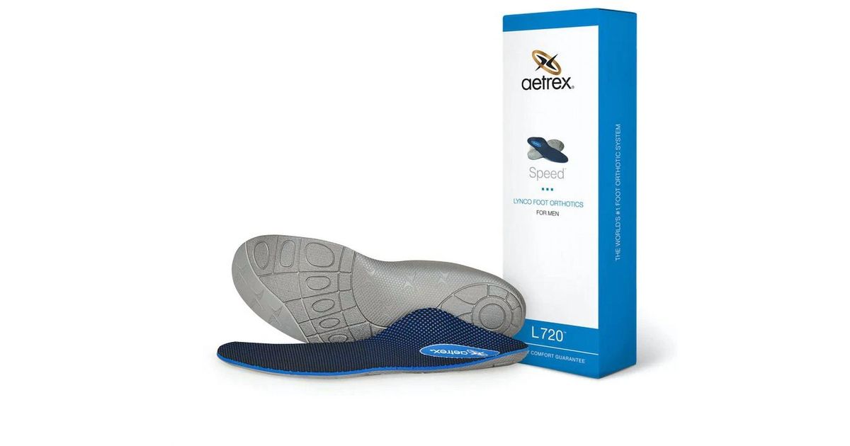 Aetrex Speed Posted Orthotics Insole in Blue for Men | Lyst