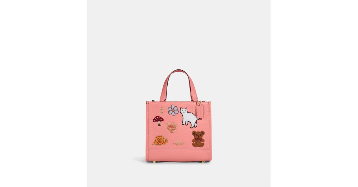 Coach Outlet Dempsey Tote 22 With Creature Patches in Pink | Lyst