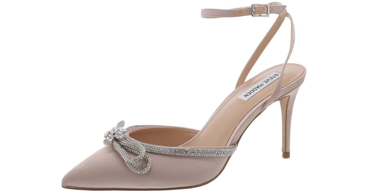 Steve Madden Tiaa Ankle Strap Sandal in Bone Leath Size 8 main image 1
