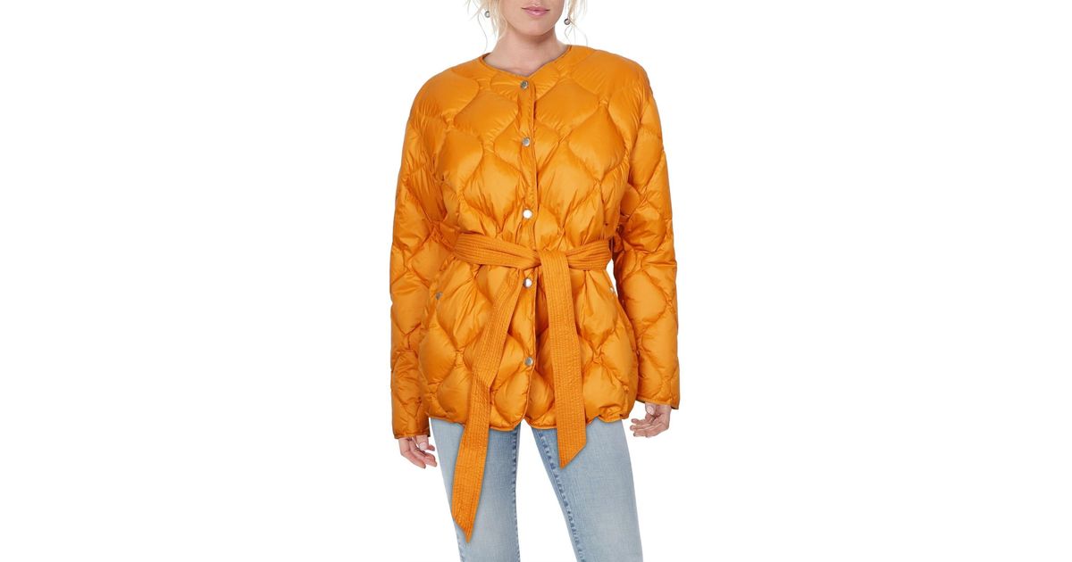 Rag & Bone Rudy Liner Down Quilted Jacket in Orange Lyst