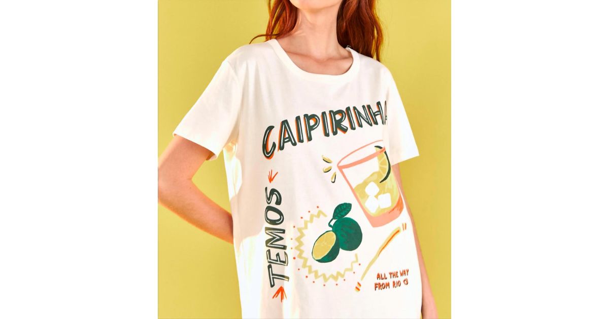 FARM Rio Caipirinha T Shirt in White | Lyst