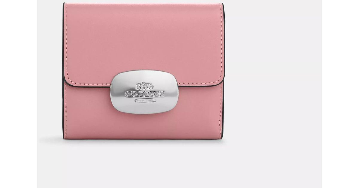 COACH Eliza Small Wallet in Pink | Lyst