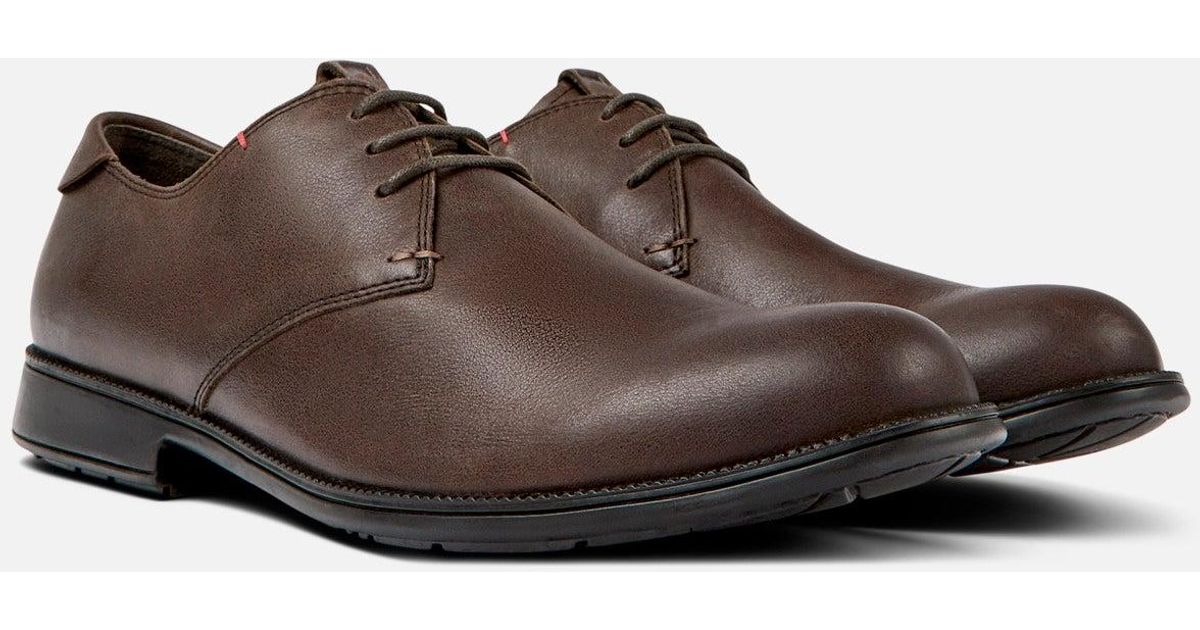Camper Shoes Mens 42 US 9 Mil 1913 Brown Leather Lace Up Oxford Comfort Dress Amazon.com | Camper, Smith, Men Shoe, Dark Brown, 7 | Oxfords main image 2