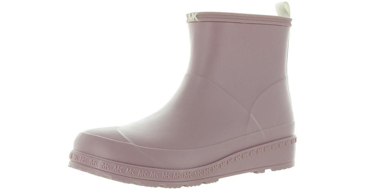 michael kors logo rain boots