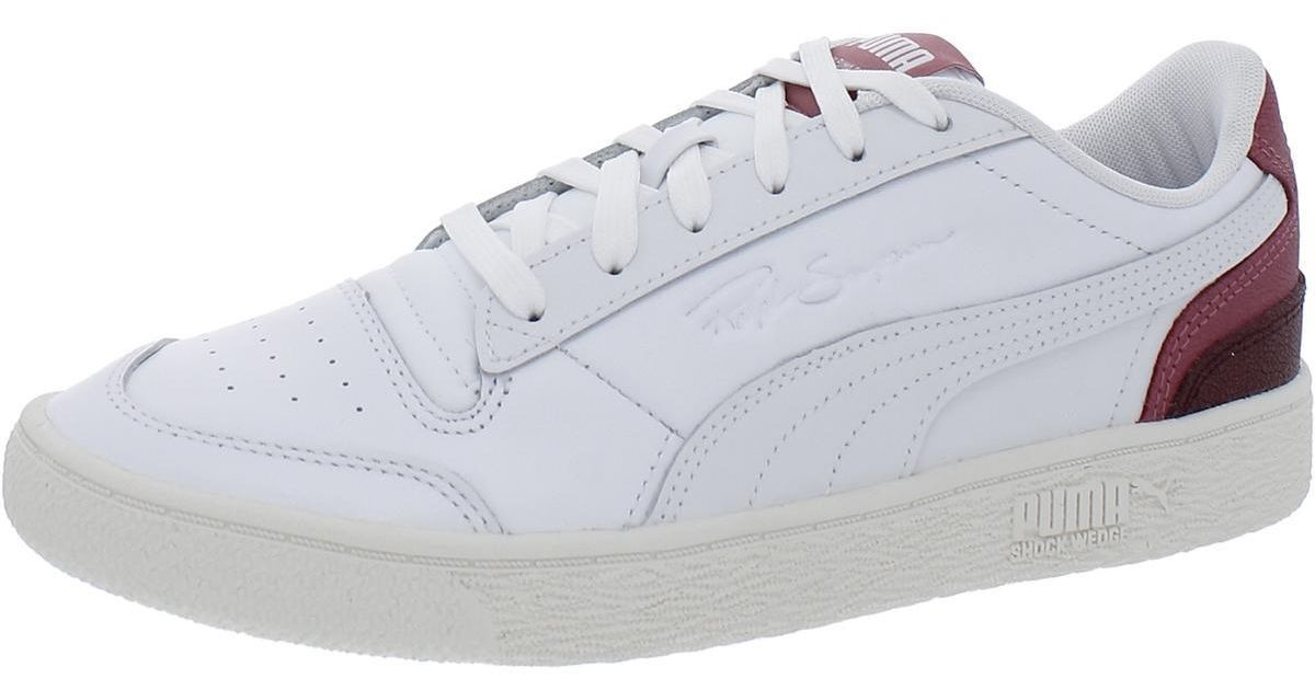 PUMA Adxl4yj Faux Leather Gym Athletic And Training Shoes in White | Lyst