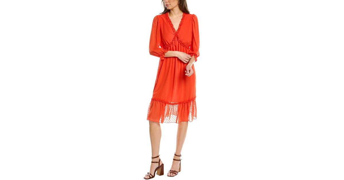 Nanette Lepore Madeleine Mini Dress in Red | Lyst