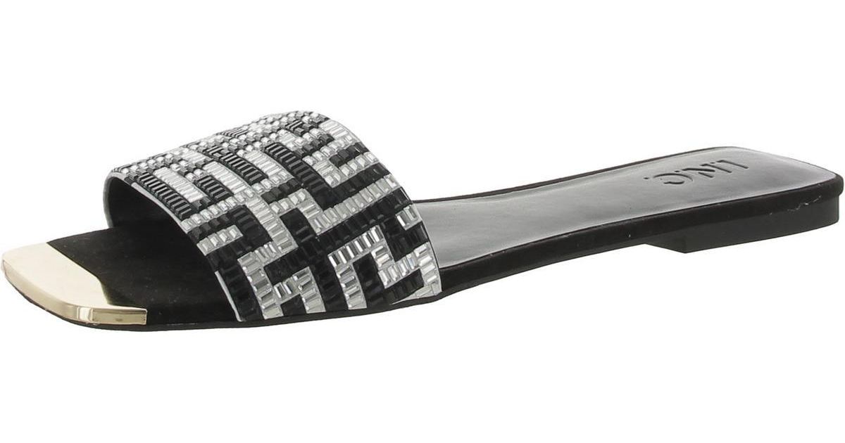 INC Pabla Embellished Slip-on Slide Sandals | Lyst