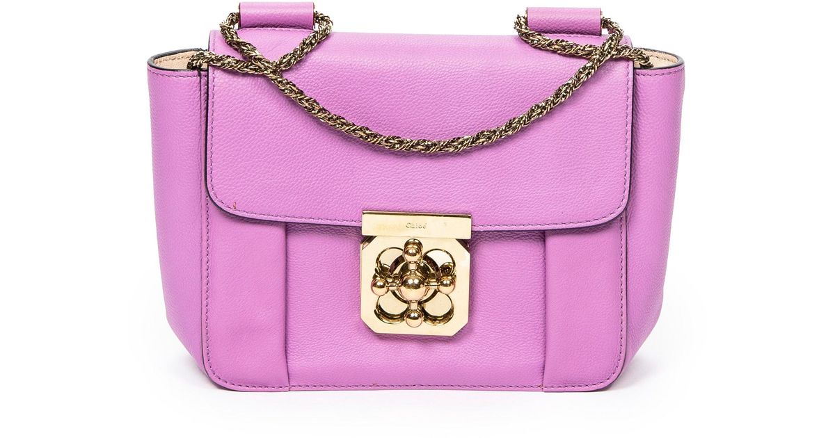 Chloé Small Elsie in Purple | Lyst