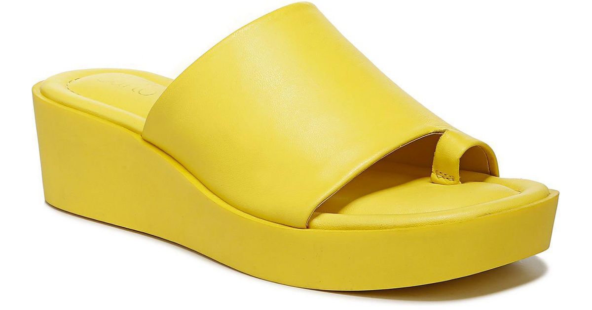 franco sarto yellow sandals
