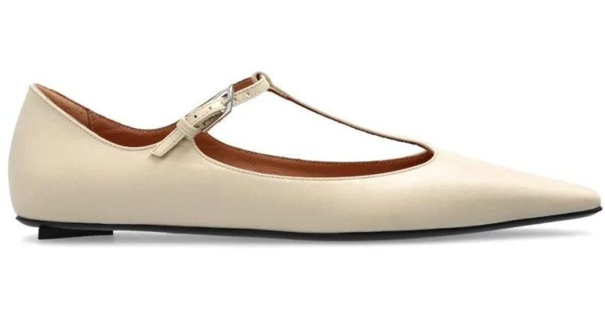 The Attico Juno Ballerina in White | Lyst