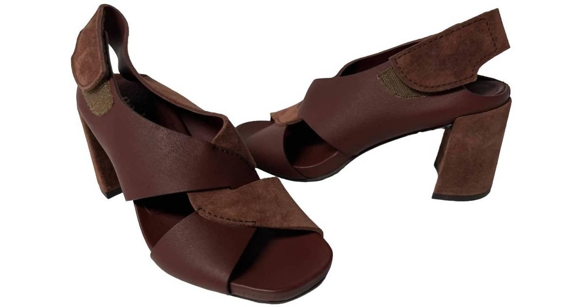 Pedro Garcia Casilda Crossover Sandals in Brown | Lyst