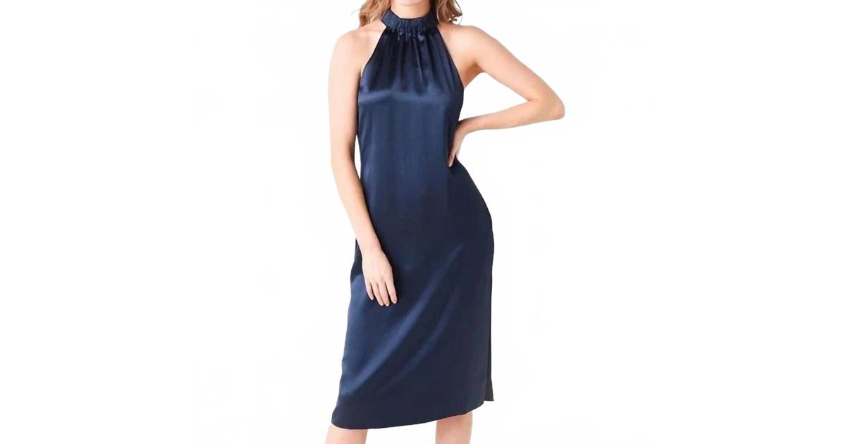 blue striped halter dress Aeries Halter Dress – Bishop + Young main image 0