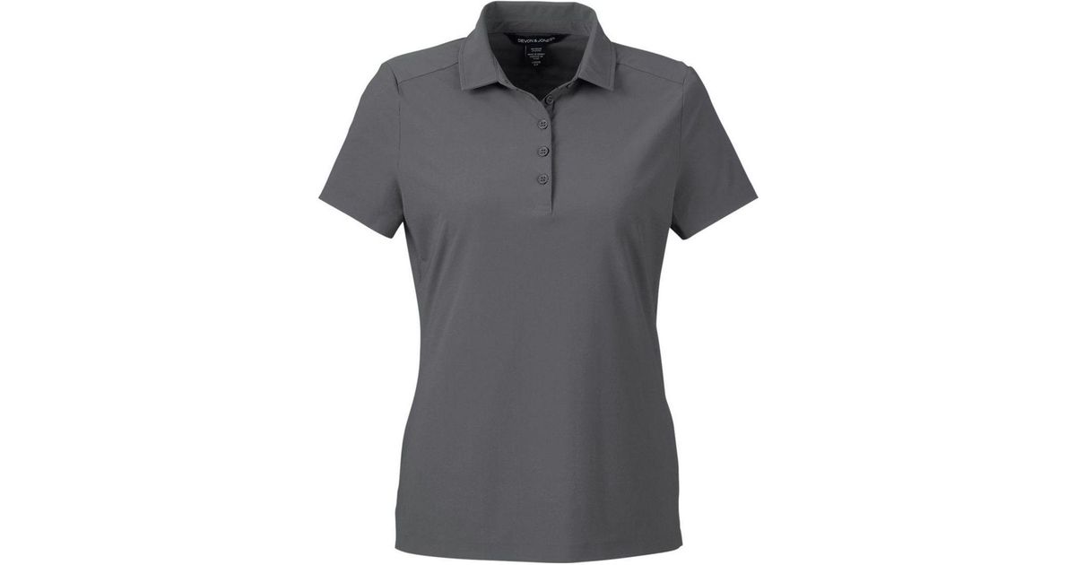 Devon & Jones Crownlux Performance Windsor Welded Polo in Black | Lyst