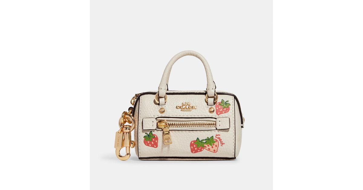 COACH®  Mini Rowan Crossbody With Wild Strawberry Print