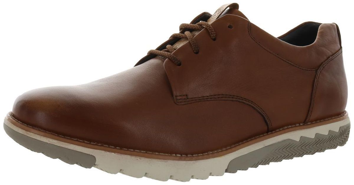 Hush Puppies Expert Pt Leather Comfort Derby Shoes in Brown for Men Lyst
